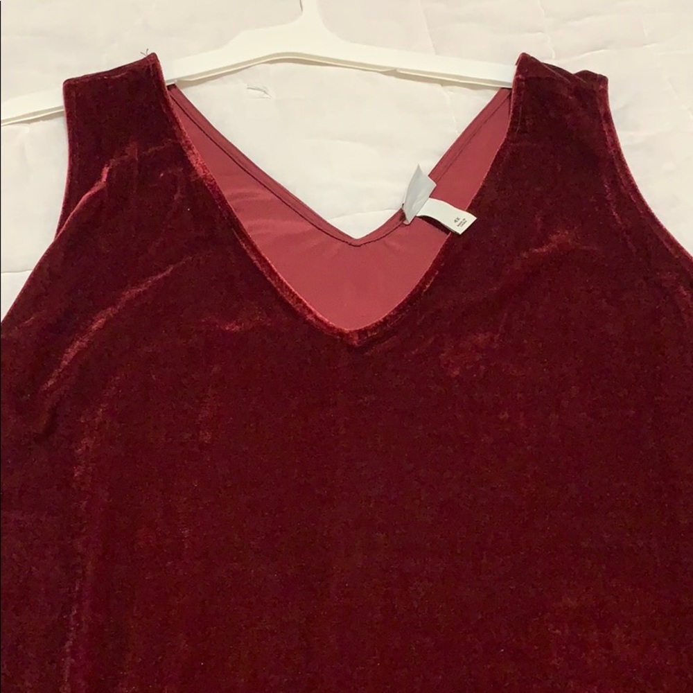 Ava Viv Target Red Velvet Tank Top